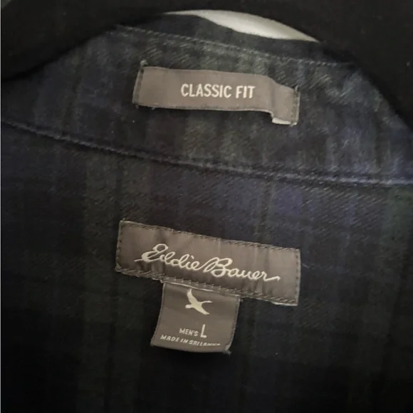 plaid flannel button-up shirt - Picture 2 of 2